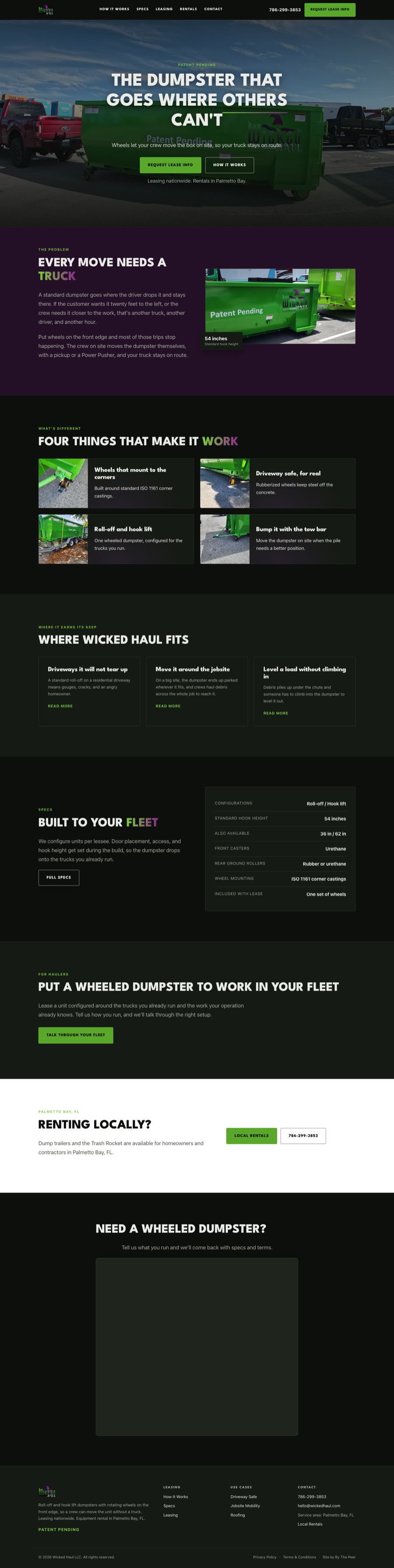 Wicked Haul website